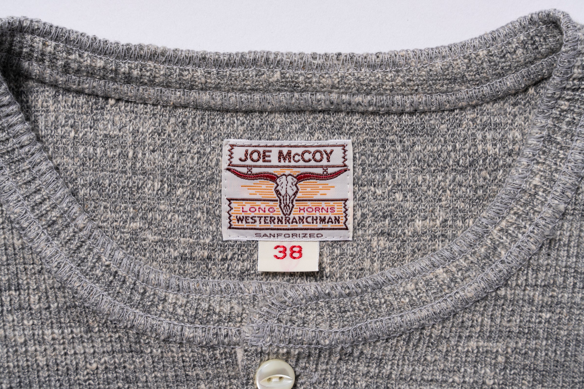 WESTERN CARDIGAN STITCH HENLEY SHIRT - Image 4