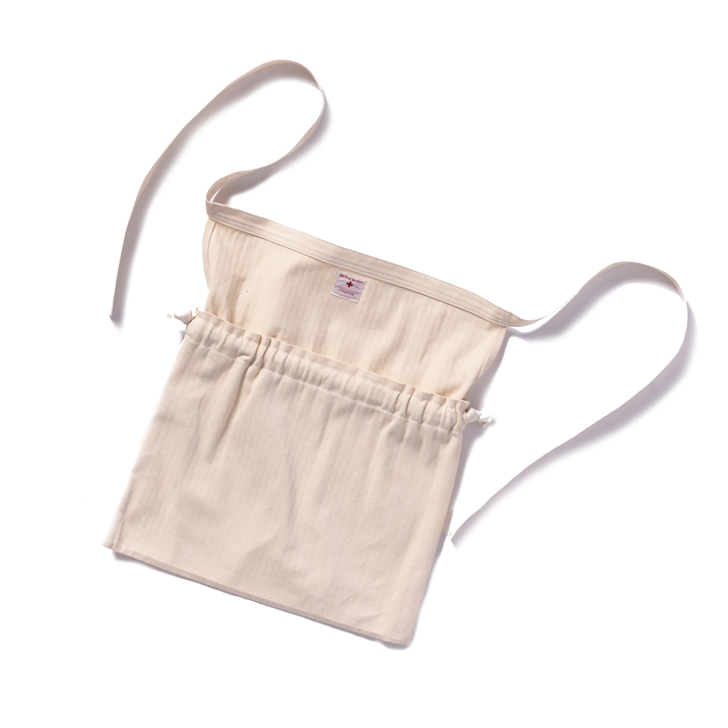 WHITE HBT APRON BAG