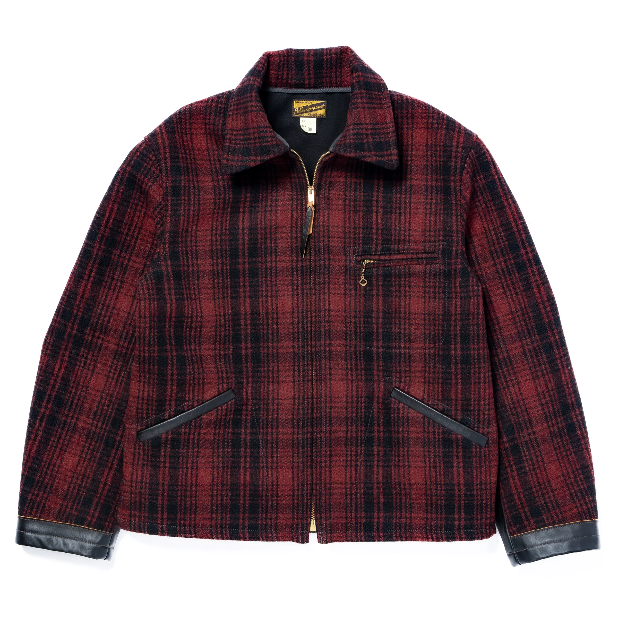 WOOL FIELD SPORTS JACKET / RED PLAID - Image 2