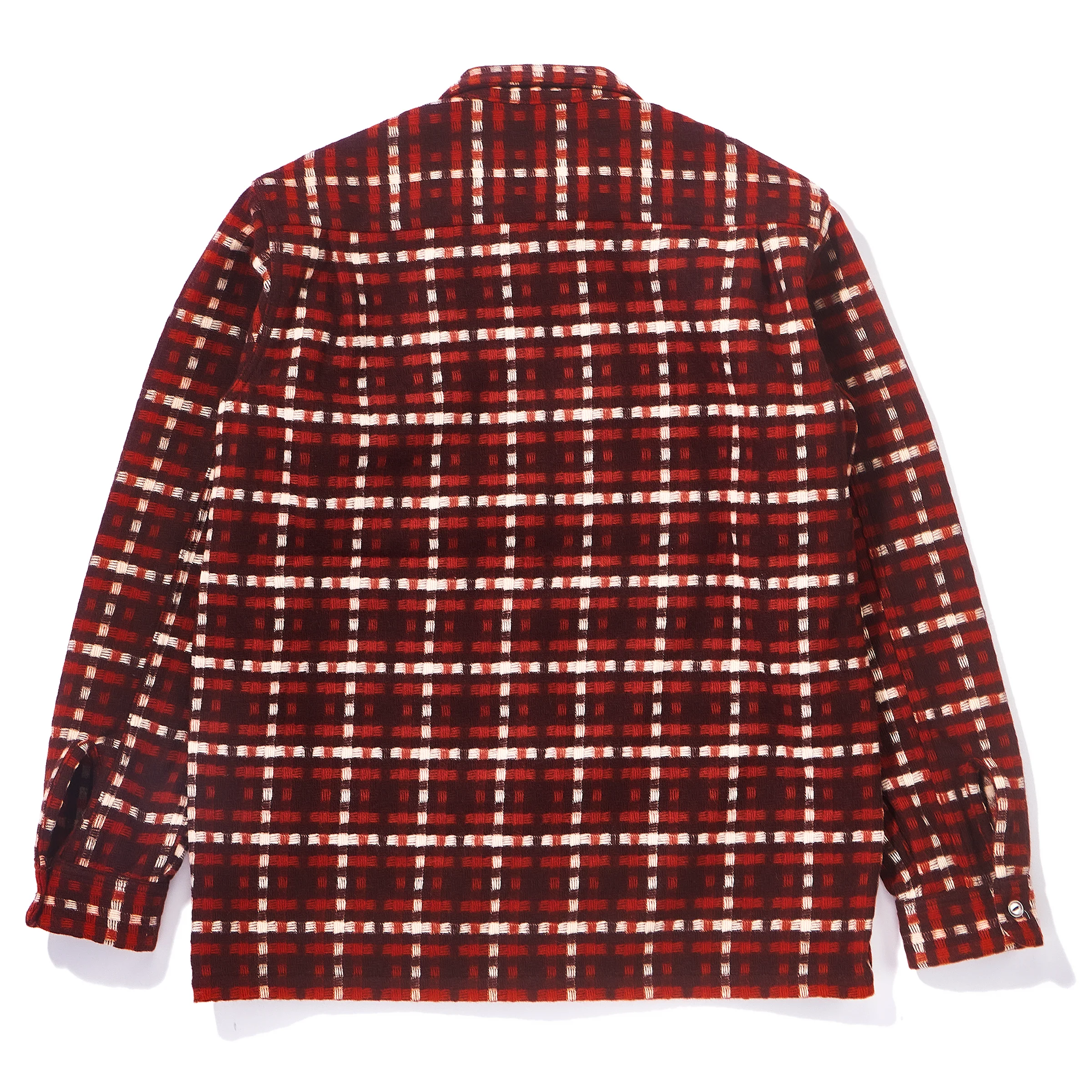 WOOL STRIPE OPEN-COLLAR SHIRT - Image 3