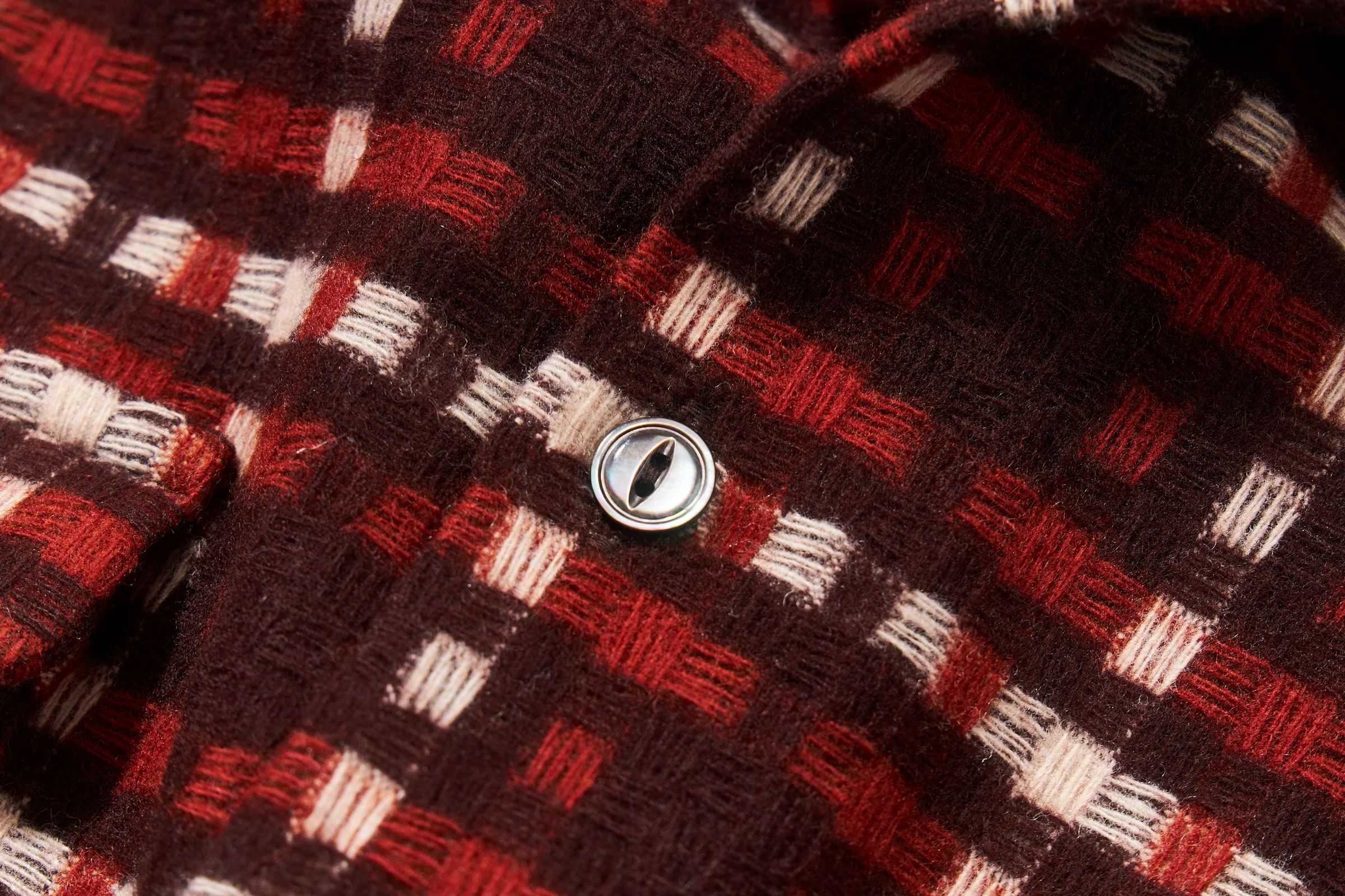 WOOL STRIPE OPEN-COLLAR SHIRT - Image 5