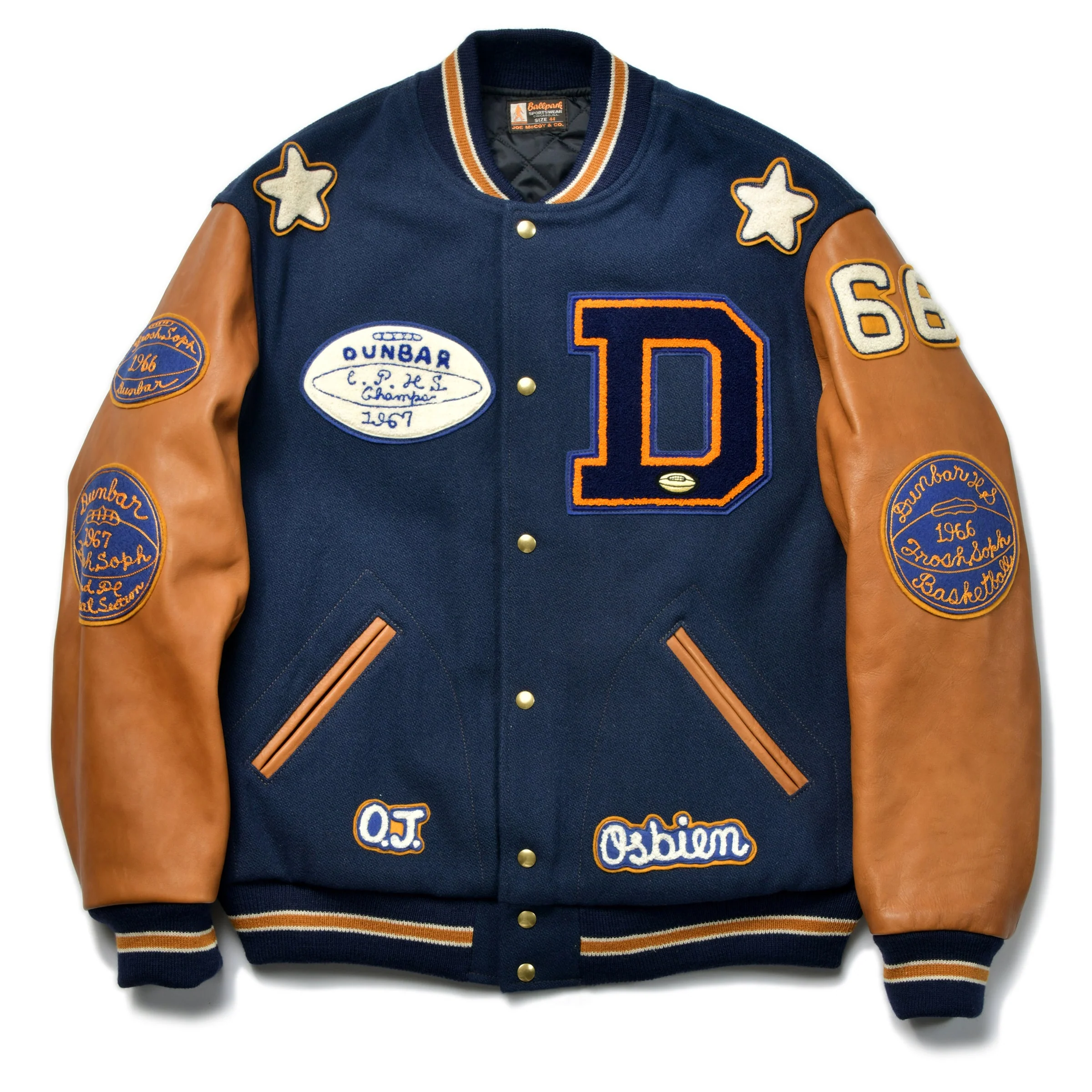 WOOL VARSITY JACKET / DUNBAR