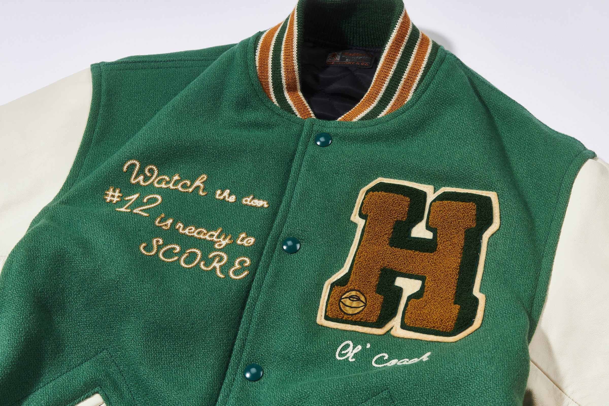 WOOL VARSITY JACKET / SHAMROCKS - Image 5
