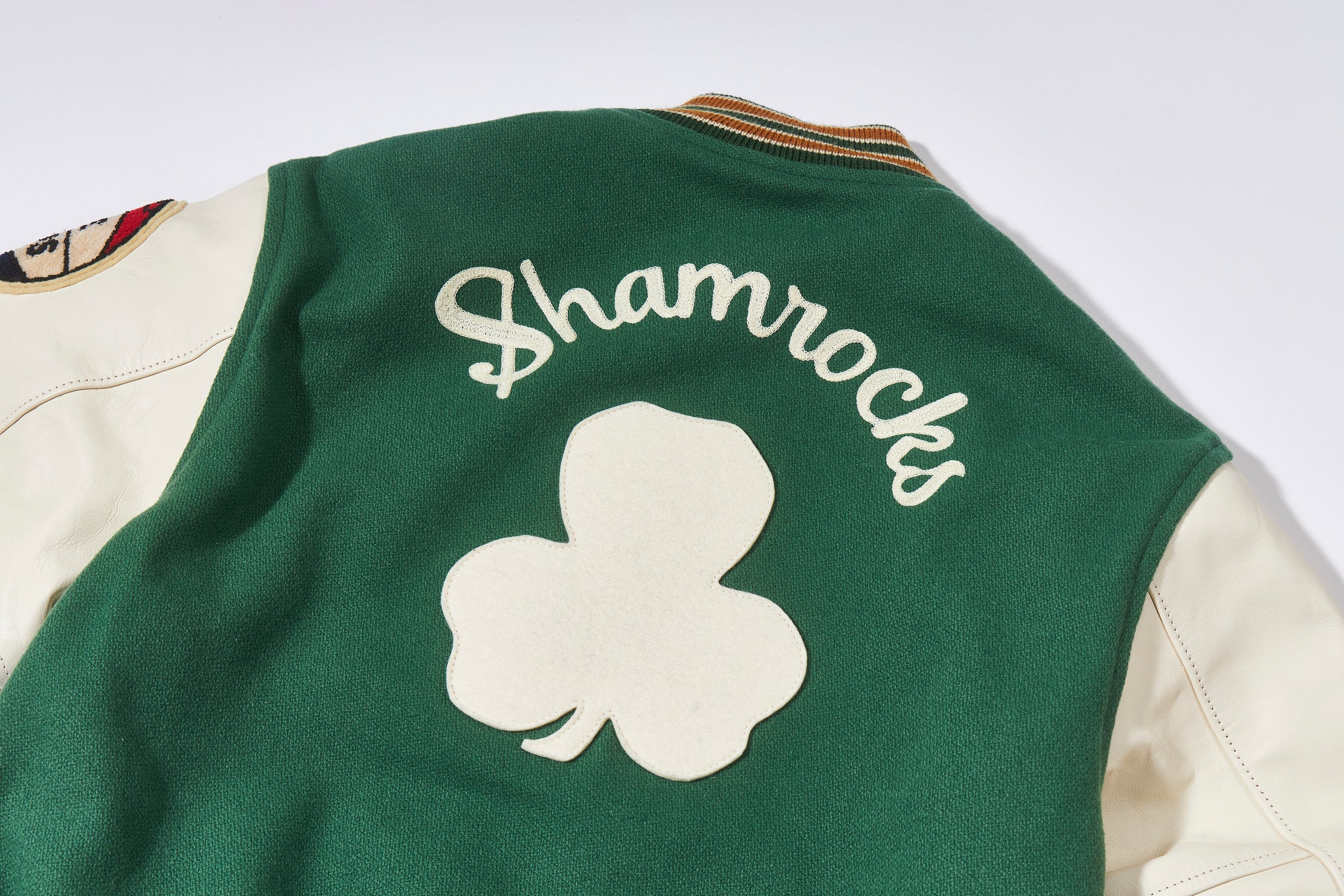 WOOL VARSITY JACKET / SHAMROCKS - Image 8