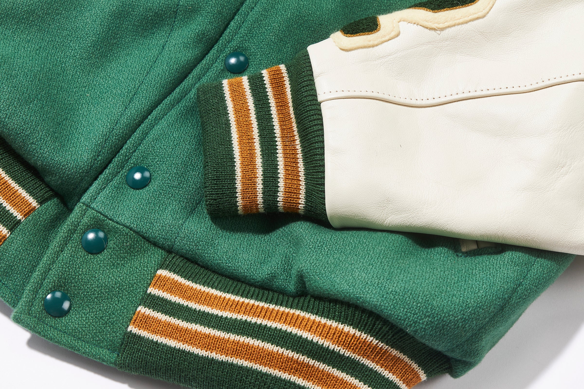 WOOL VARSITY JACKET / SHAMROCKS - Image 9