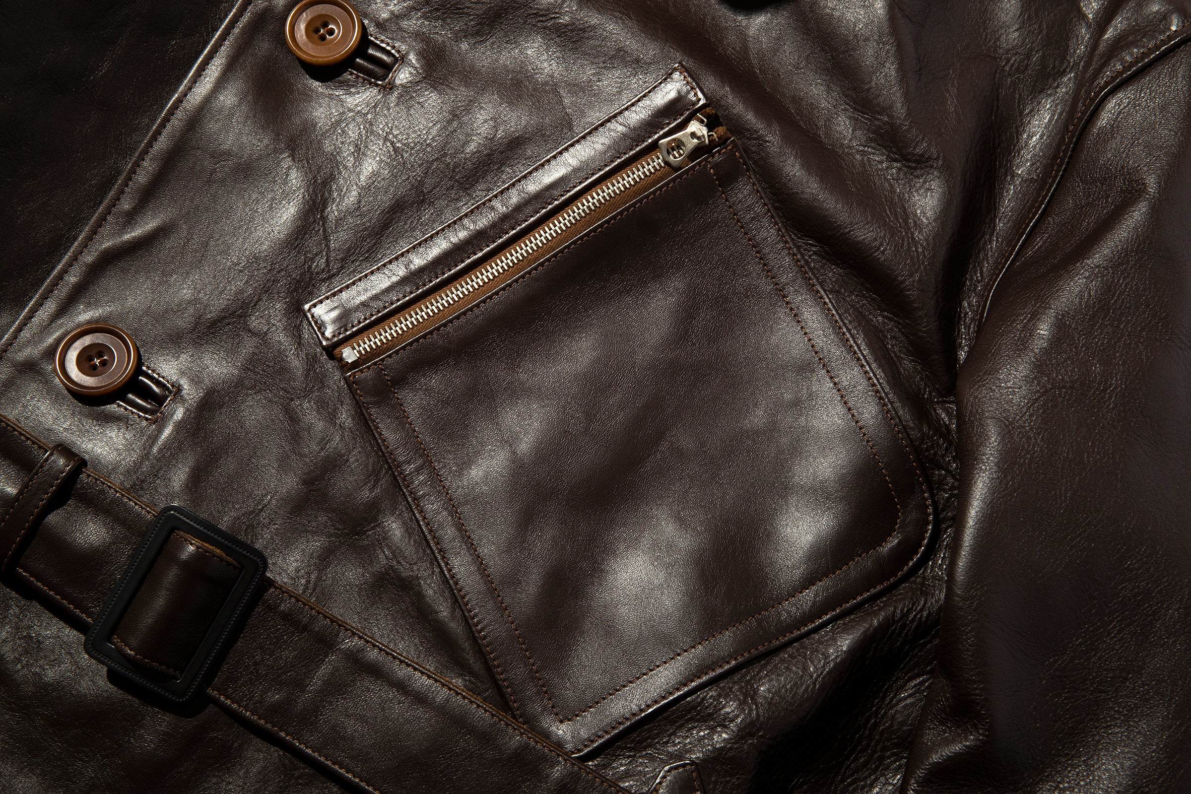 WW1 HORSEHIDE AVIATOR COAT - Image 3