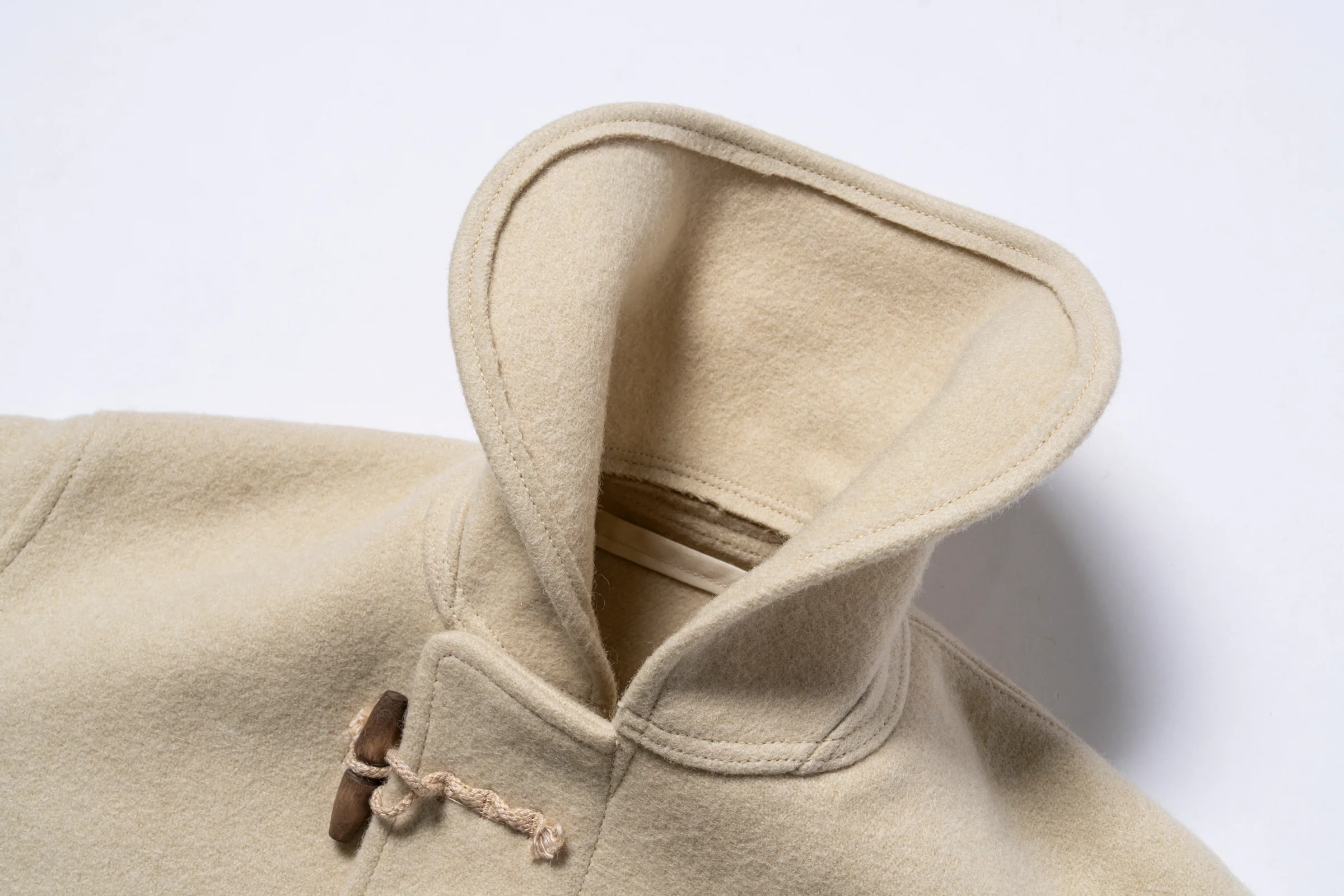 WWII BRITISH FEARNOUGHT DUFFLE COAT, ARP - Image 6